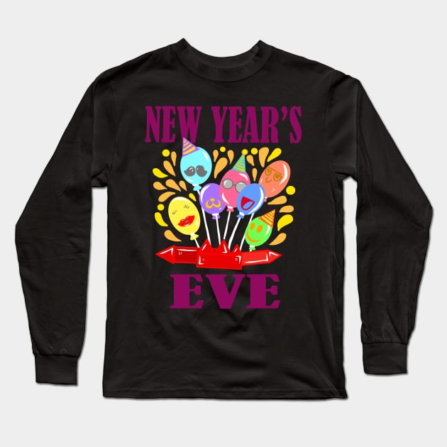 HAPPY NEW YEAR Long Sleeve T-Shirt by KK-Royal